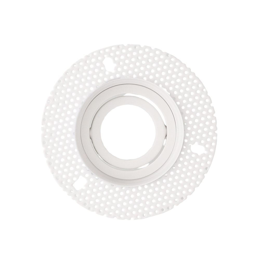 LED trimless stucframe spot armatuur rond WIT kantelbaar