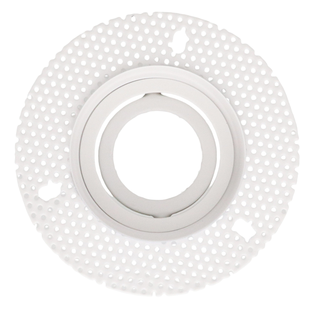 LED trimless stucframe spot armatuur rond WIT kantelbaar