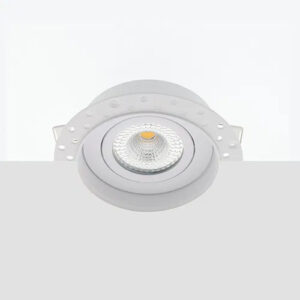 Bella Ondiepe LED trimless spot kantelbaar 5Watt rond WIT IP65 dimbaar – interne driver