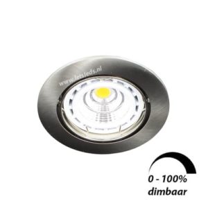 LED spot kantelbaar GU10 6Watt rond dimbaar