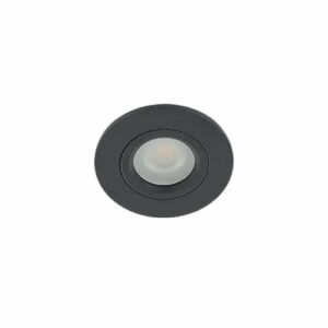 LED mini spot MR11 3,7Watt rond ZWART IP65 dimbaar (12Volt)