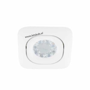 Wifi LED RGBW spot WIT kantelbaar GU10 4Watt vierkant dimbaar