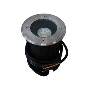 LED grondspot GU10 5Watt COB rond RVS dimbaar IP65