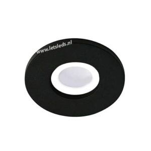 LED lamp armatuur GU10-MR16 ZWART rond IP65 waterdicht