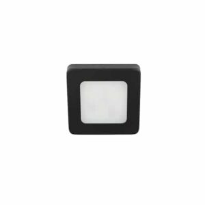 Pluto LED mini opbouwspot 3Watt vierkant ZWART dimbaar