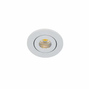 Libra LED mini spot kantelbaar 3Watt rond WIT dimbaar