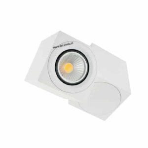LED opbouwspot Malta 5Watt vierkant draaibaar WIT dimbaar