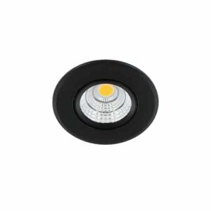 LED mini spot kantelbaar 3Watt rond ZWART dimbaar