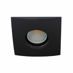 LED spot Calisto MR16 COB 5Watt vierkant ZWART IP65 dimbaar (12volt)