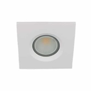 LED spot GU10 COB 3Watt vierkant WIT IP65 dimbaar D2