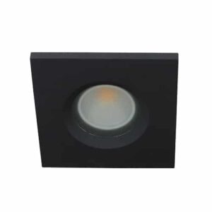 LED spot MR16 COB 3Watt vierkant ZWART IP65 dimbaar (12 Volt)