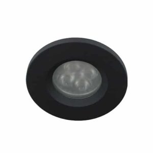 LED spot MR16 4Watt rond ZWART IP65 dimbaar (12 Volt)