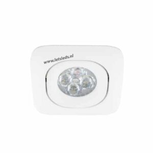 LED spot GU10 4Watt vierkant WIT dimbaar