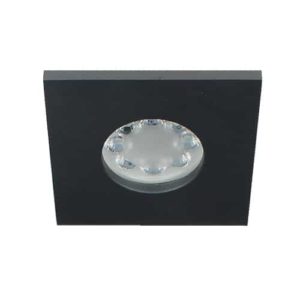 Wifi LED spot zwart RGBW GU10 4Watt vierkant IP65 dimbaar