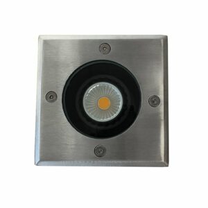 LED grondspot GU10 5Watt COB vierkant RVS dimbaar IP65