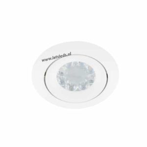 Wifi LED RGBW spot WIT kantelbaar GU10 4Watt rond dimbaar