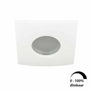 LED spot Calisto GU10 6Watt vierkant wit IP65 dimbaar