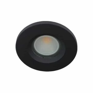 LED spot GU10 COB 5Watt rond ZWART IP65 dimbaar