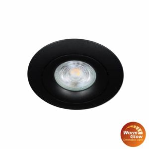 Philips LED spot GU10 2,6Watt rond ZWART dimbaar Warm Glow