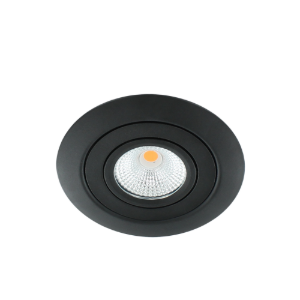 LED spot XL kantelbaar 5Watt vierkant ZWART IP65 dimbaar