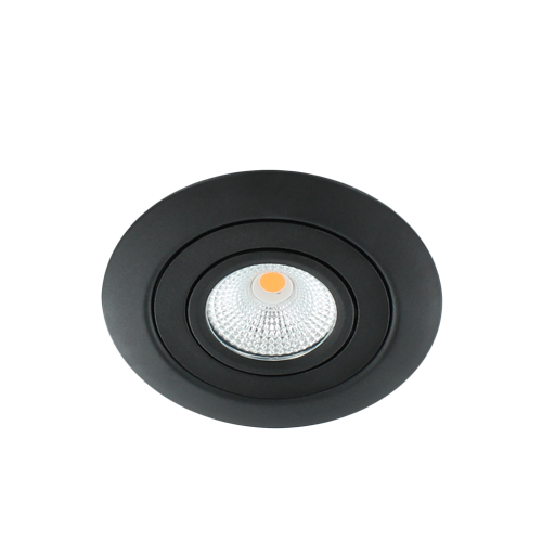 LED spot XL kantelbaar 5Watt vierkant ZWART IP65 dimbaar