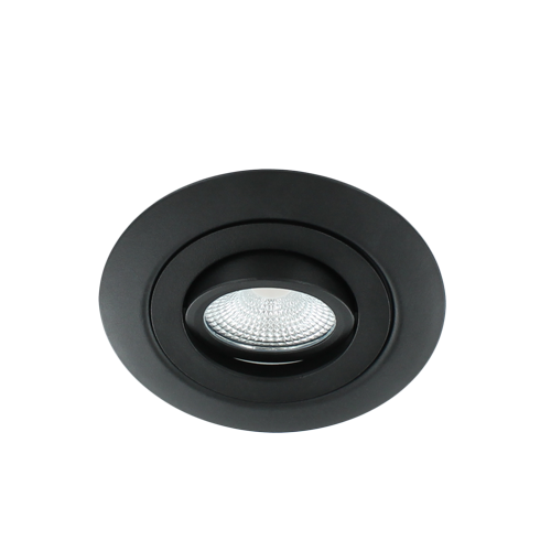 LED spot XL kantelbaar 5Watt vierkant ZWART IP65 dimbaar