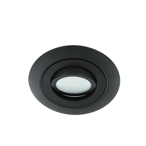 LED spot XL kantelbaar 5Watt vierkant ZWART IP65 dimbaar