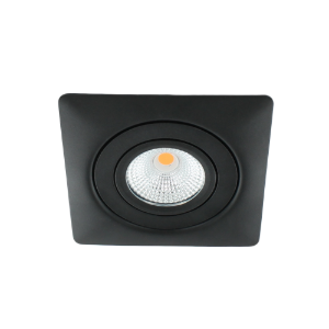 LED spot XL kantelbaar 5Watt vierkant ZWART IP65 dimbaar