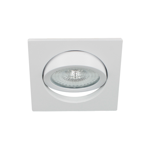 LED spot kantelbaar 5Watt vierkant WIT IP65 dimbaar D1-3 - Zonder driver