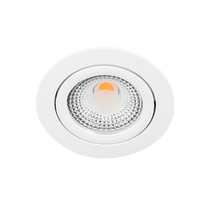 LED spot kantelbaar 5Watt rond WIT IP65 dimbaar D1-1