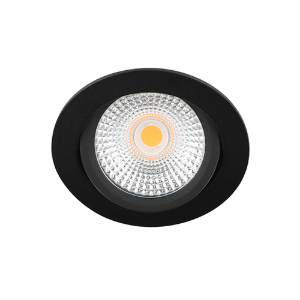 LED spot kantelbaar 5Watt rond ZWART IP65 dimbaar D-2