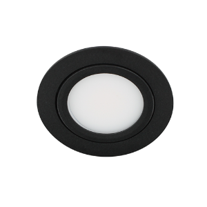 LED spot kantelbaar 5Watt rond ZWART IP65 dimbaar D3-1