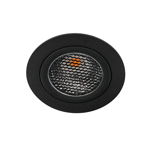 LED spot kantelbaar 5Watt rond ZWART dimbaar D5-1