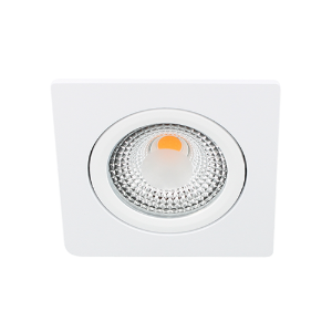 LED spot kantelbaar 5Watt vierkant WIT IP65 dimbaar D1-1