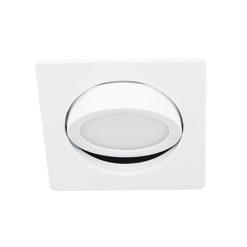 LED spot kantelbaar 5Watt vierkant WIT IP65 dimbaar D3-3