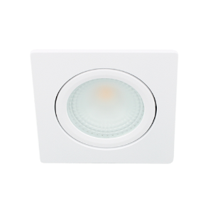 LED spot kantelbaar 5Watt vierkant WIT dimbaar D2-1