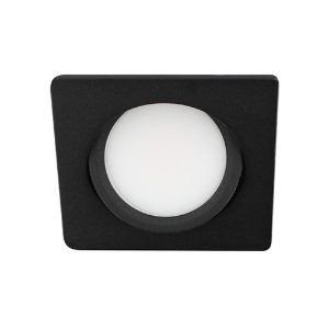 LED spot kantelbaar 5Watt vierkant ZWART IP65 dimbaar D3-2