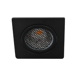 LED spot kantelbaar 5Watt vierkant ZWART IP65 dimbaar D5-1