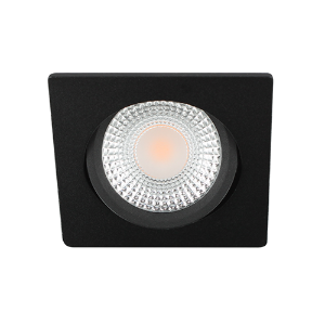 LED spot kantelbaar 5Watt vierkant ZWART dimbaar D1-2