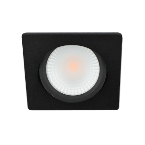 LED spot kantelbaar 5Watt vierkant ZWART dimbaar D2-2