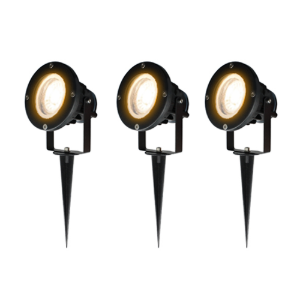 Set 3x LED tuinspot 10Watt 220Volt 1