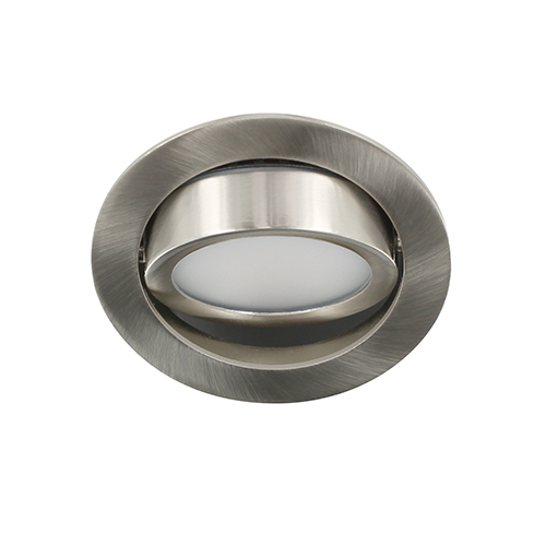 LED spot kantelbaar 5Watt rond NIKKEL dimbaar D3-3