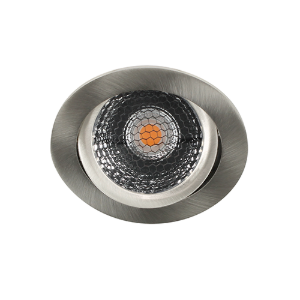 LED spot kantelbaar 5Watt rond NIKKEL dimbaar D5-2