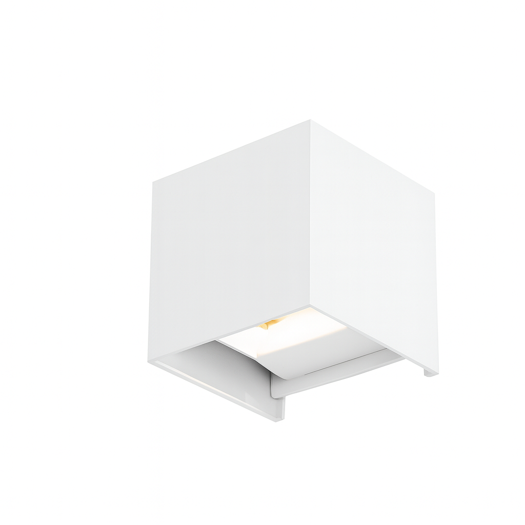 Qube Dimbaar Schuttinglamp LED 6Watt WIT 230Volt IP65 afbeelding
