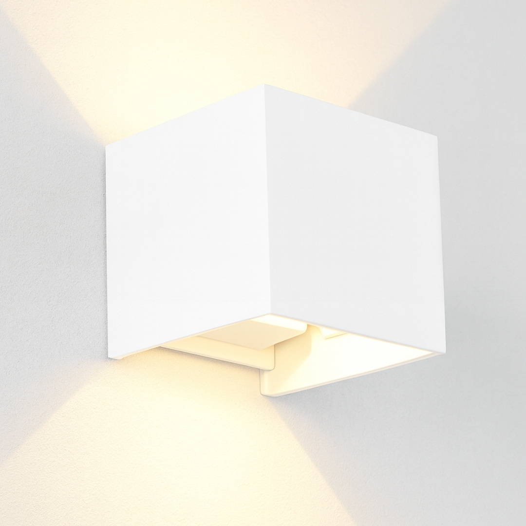 Qube Dimbaar Schuttinglamp LED 6Watt WIT 230Volt IP65