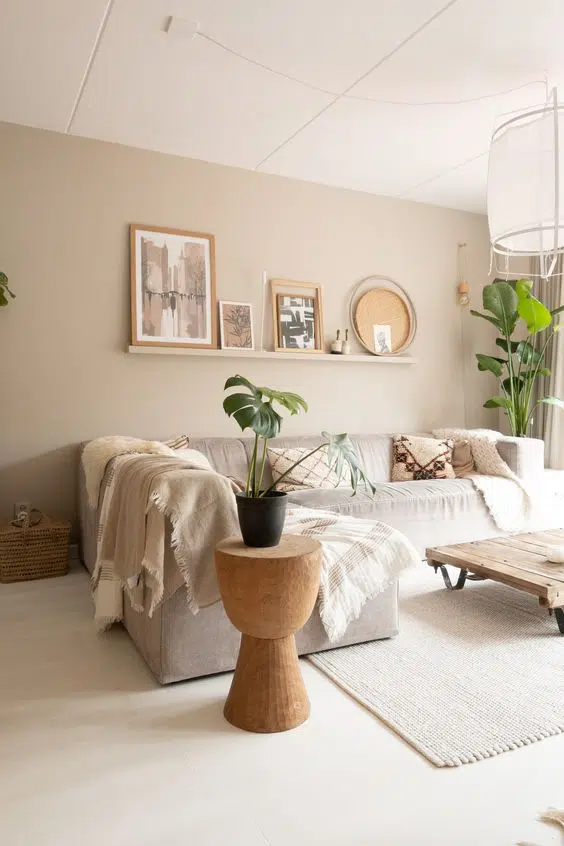 woonkamer inspiratie zand styling