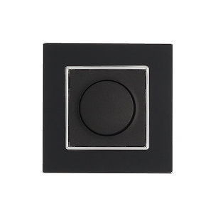 Dimmer drukknop Nero Deluxe Glas zwart (exclusief raampje)