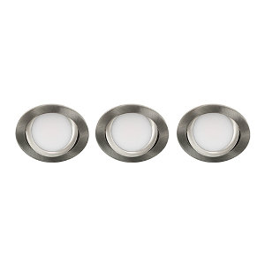 LED spot kantelbaar 5Watt rond NIKKEL IP65 dimbaar D3 SET3 - 2