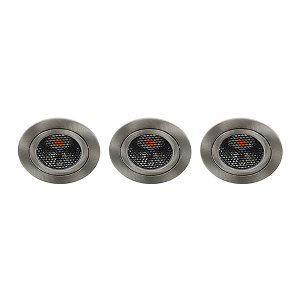 LED spot kantelbaar 5Watt rond NIKKEL IP65 dimbaar D5 SET3 - 1