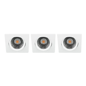 LED spot kantelbaar 5Watt vierkant WIT IP65 dimbaar D5 SET3 - 2